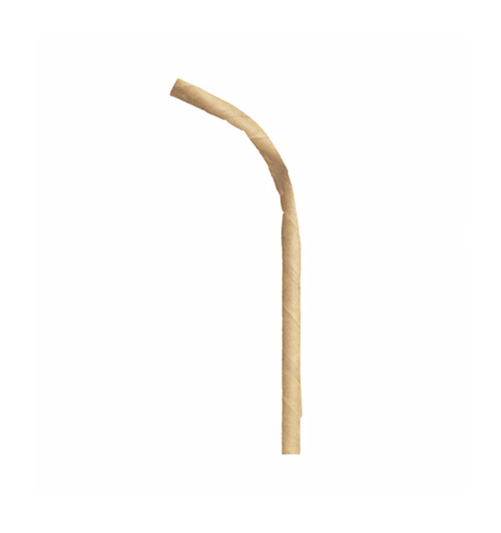 Paper Straw Flexible Pack Ø0,6cm 23cm (3.000 Units) Paper Straw Flexible Pack Ø0,6cm 23cm (3.000 Units)