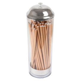 Plastic Dispenser for Straws PS Round shape (1 Unit)