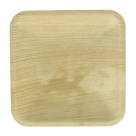 Palm Leaf Plate Square Shape 15x15cm (25 Units) 