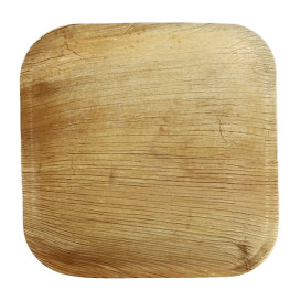 Palm Leaf Mini Plate Square Shape 11,5x11,5x1,5cm (25 Units) 