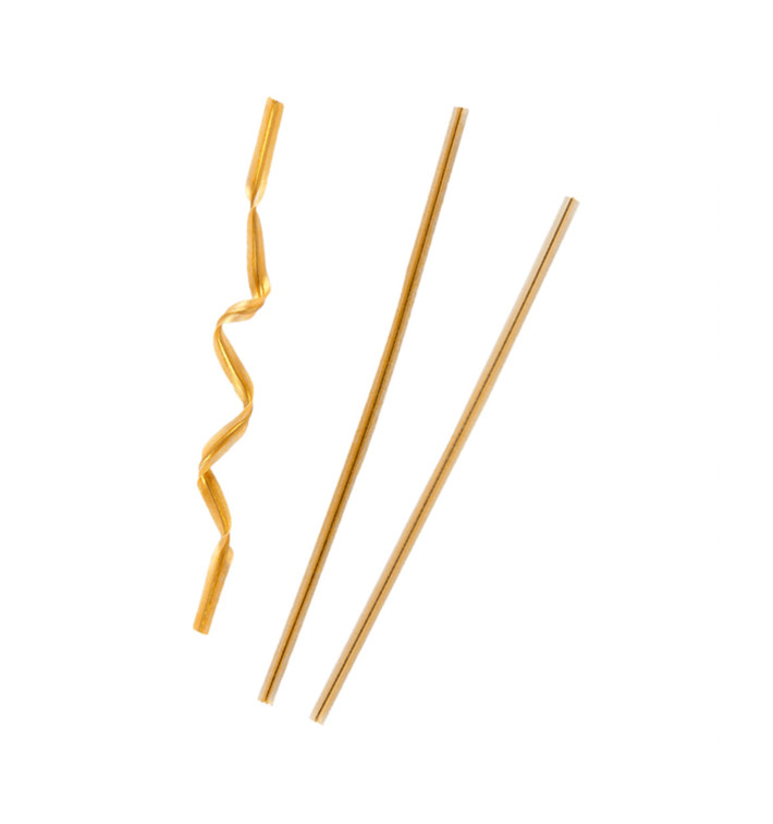 Plastic Bag Closure Gold Metallized 9,5cm (100 Units) Plastic Bag Closure Gold Metallized 9,5cm (100 Units)