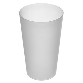 Plastic Cup PP Reusable Translucent 330ml (16 Units) 