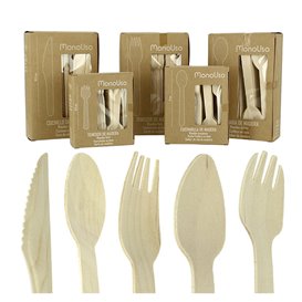 Wooden Mini Fork Eco 10,5cm (100 Units)