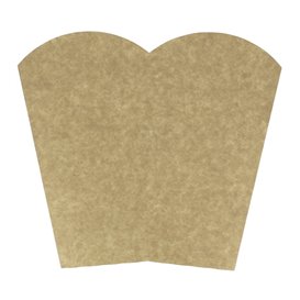 Paper Popcorn Box Medium Size Kraft 90g 7,8x10,5x18cm (350 Units)