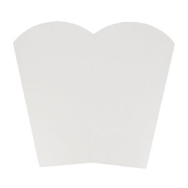 Paper Popcorn Box Medium Size White 90gr 7,8x10,5x18cm (350 Units)