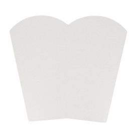 Paper Popcorn Box Small Size White 45gr 6,5x8,5x15cm (25 Units) 