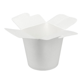 Paper Take-Out Container 100% ECO White 16Oz/480ml (50 Units)