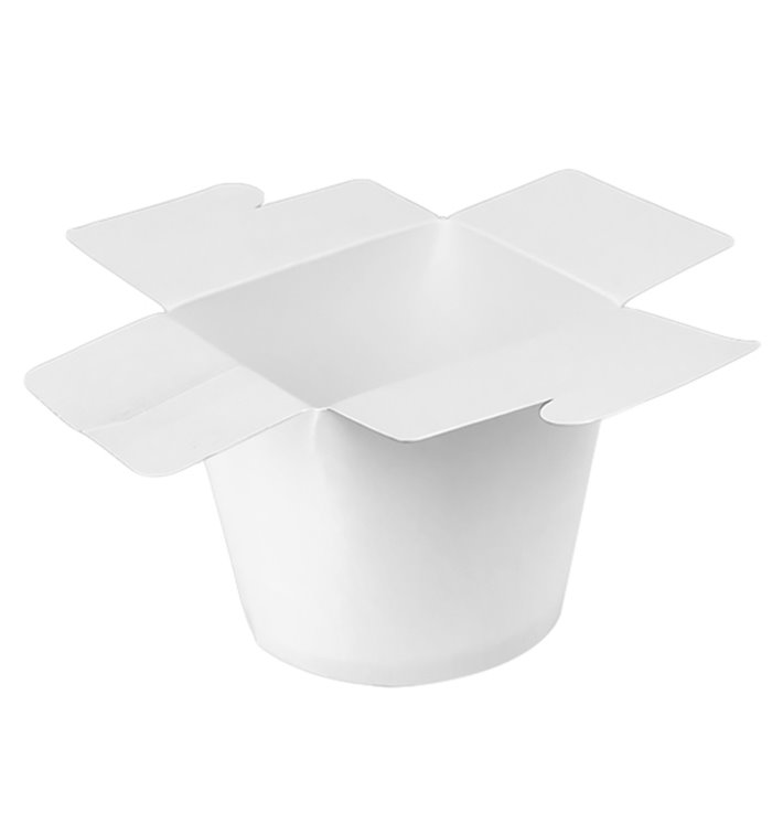 Paper Take-Out Container 100% ECO White 26Oz/780ml (500 Units)