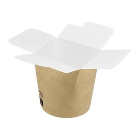 Paper Take-Out Container 100% ECO Kraft 16Oz/480ml (500 Units)