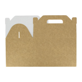 Paper Menu Box Kraft 22,5x14,5x15cm (25 Units) 