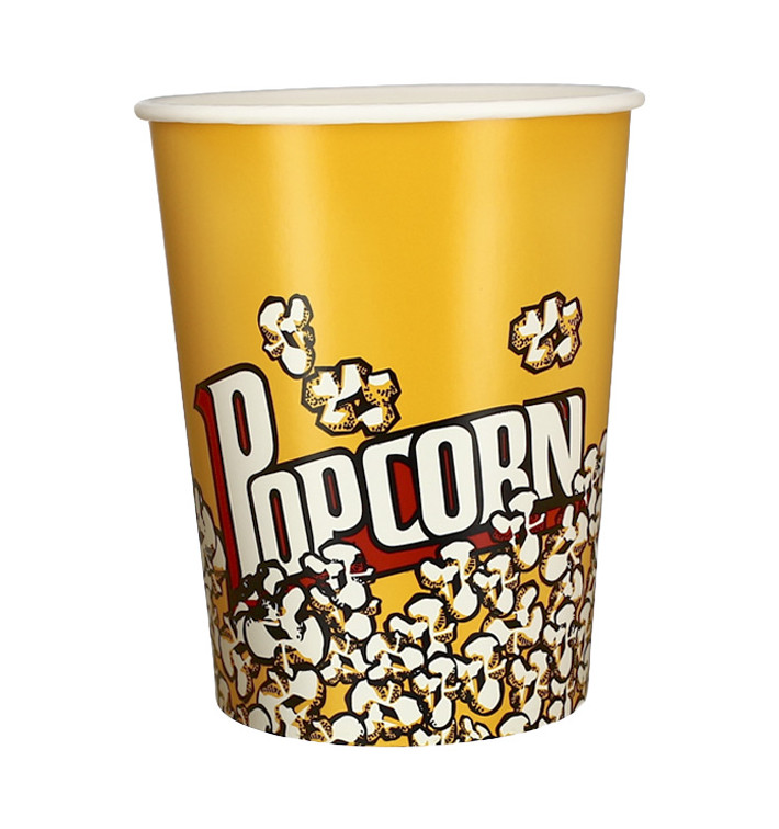 Paper Popcorn Box 960ml 11,4x8,9x14cm (25 Units) Paper Popcorn Box 960ml 11,4x8,9x14cm (25 Units)