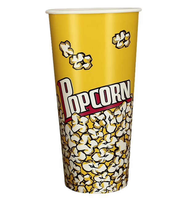 Paper Popcorn Box 720ml 9,6x6,5x17,7cm (50 Units) 