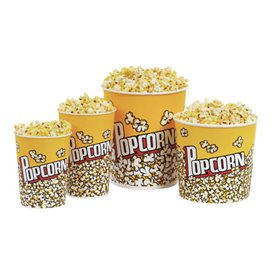 Paper Popcorn Box 3900ml 18,1x14,2x19,4cm (300 Units)