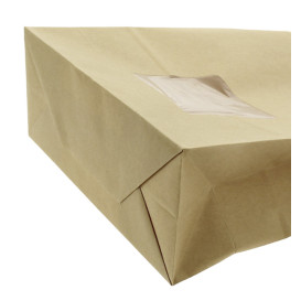 Paper Bag without Handle Kraft 75g/m² 30+18x43cm (25 Units)