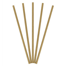 Paper Straw Straight Kraft Ø0,6cm 21cm (3.000 Units)