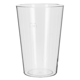 Plastic Pint Glass PS Reusable 420ml (5 Units) 