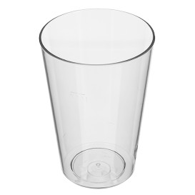 Plastic Pint Glass PS Reusable 420ml (5 Units) 