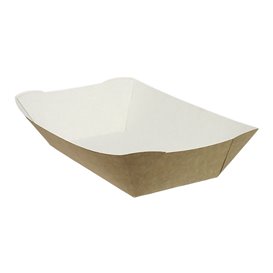 Paper Food Boat Tray Kraft 780ml 15,5x9x5,5cm (25 Units) 