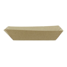 Paper Food Boat Tray Kraft-Kraft 300ml 11x7x3,5cm (1000 Units)