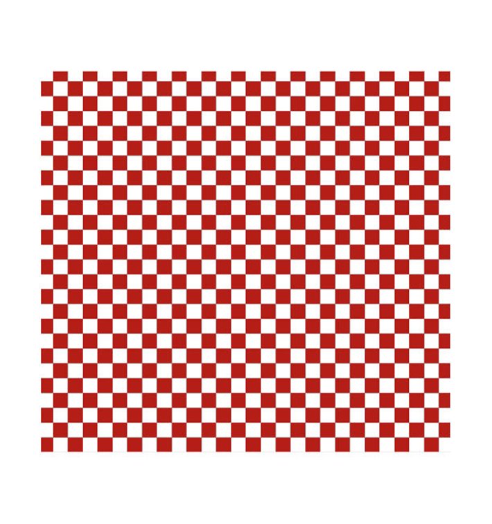 Paper Food Wrap Grease-Proof “Vichy” Red 28x31cm (1000 Units) Paper Food Wrap Grease-Proof “Vichy” Red 28x31cm (1000 Units)