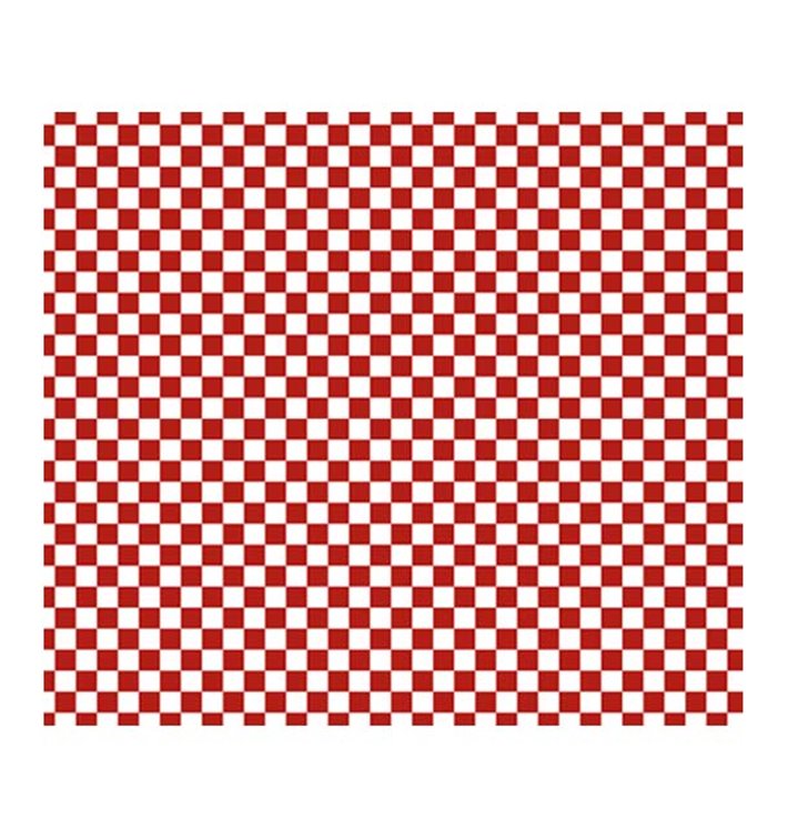 Paper Food Wrap Grease-Proof “Vichy” Red 31x35cm (1000 Units) Paper Food Wrap Grease-Proof “Vichy” Red 31x35cm (1000 Units)