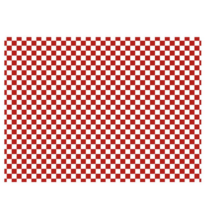 Paper Food Wrap Grease-Proof “Vichy” Red 31x42cm (1000 Units) Paper Food Wrap Grease-Proof “Vichy” Red 31x42cm (1000 Units)