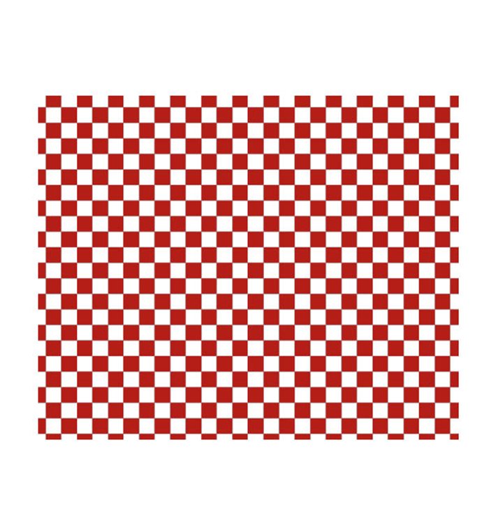 Paper Food Wrap Grease-Proof “Vichy” Red 20x24,5cm (1000 Units) Paper Food Wrap Grease-Proof “Vichy” Red 20x24,5cm (1000 Units)