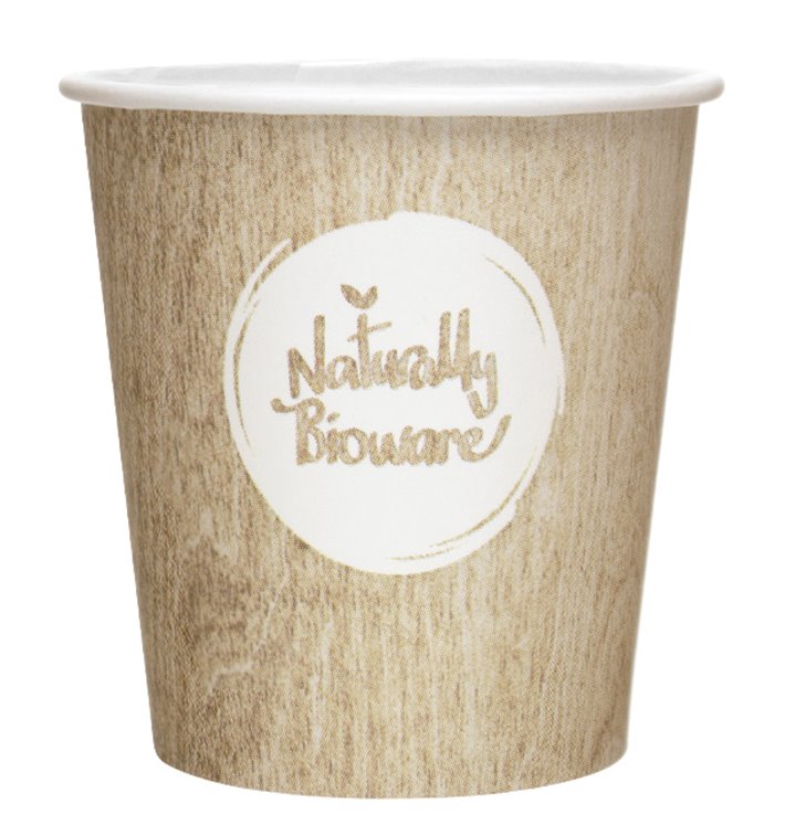 Paper Cup PLA "BioWare" Eco-Friendly 4 Oz/120ml Ø6,2cm (2000 Units)