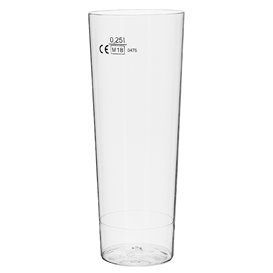 Plastic Collins Glass PS "Moon" Clear 300ml (10 Units) 