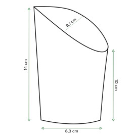 Paper Container Kraft Effect Anti-Grease Large Cup (1320 Units)