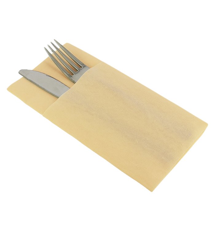 Pocket Fold Airlaid Napkins "Kanguro" Cream 40x40cm (30 units) Pocket Fold Airlaid Napkins "Kanguro" Cream 40x40cm (30 units)
