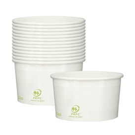 Paper Ice Cream Container Eco-Friendly 100ml (65 Units) 