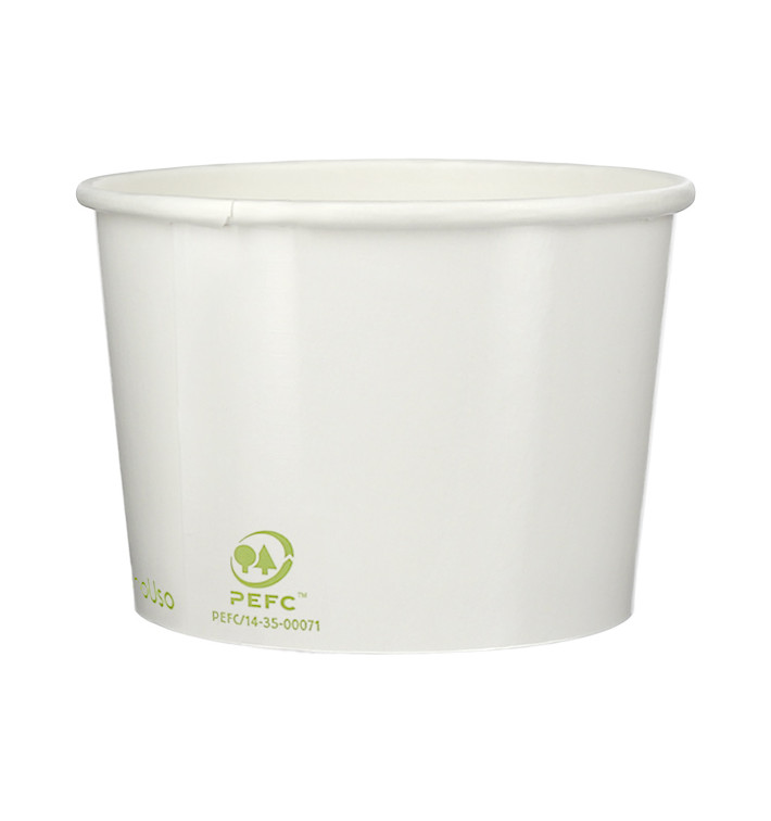 Paper Ice Cream Container Eco-Friendly 260ml (1.320 Units) Paper Ice Cream Container Eco-Friendly 260ml (1.320 Units)