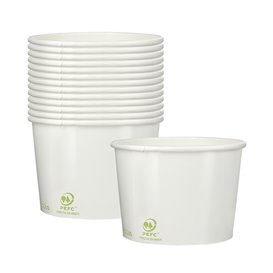 Paper Ice Cream Container Eco-Friendly 260ml (1.320 Units)
