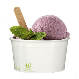 Ice Cream Containers With Lids - 100ml Disposable Ice Cream