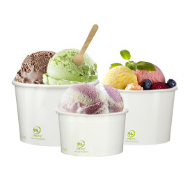 Paper Ice Cream Container Eco-Friendly 100ml (65 Units) 