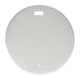 Travel Lid with White Paper Hole Ø8cm (1.000 Units)