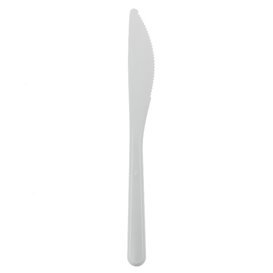 Reusable Knife PP Mineral "Hercules" White 185mm (50 Units)
