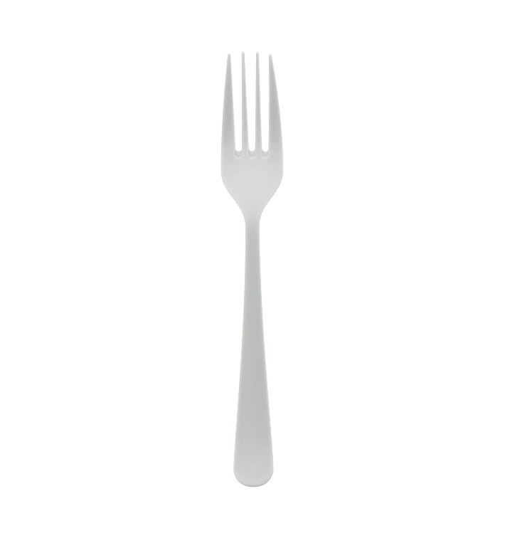 Reusable Fork PP Mineral "Gaia" White 190mm (100 Units) Reusable Fork PP Mineral "Gaia" White 190mm (100 Units)