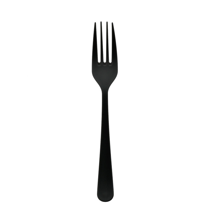 Reusable Fork PP Mineral "Gaia" Black 190mm (100 Units) Reusable Fork PP Mineral "Gaia" Black 190mm (100 Units)