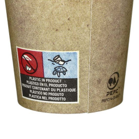 Paper Cup Kraft 9Oz/280 ml Ø8,0cm (1000 Units)