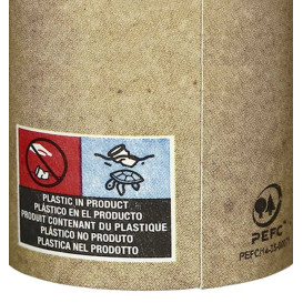 Vaso de cartón reciclable
