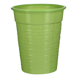 Plastic Cup PS Lime Green 200ml Ø7cm (50 Units) 