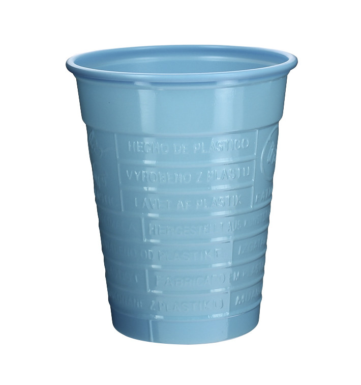 Plastic Cup PS Light Blue 200ml Ø7cm (50 Units) Plastic Cup PS Light Blue 200ml Ø7cm (50 Units)