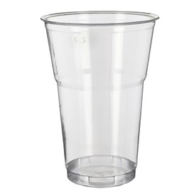 Reusable PS Cup "Diamant" Crystal 350ml Ø8,0cm (25 Units) 