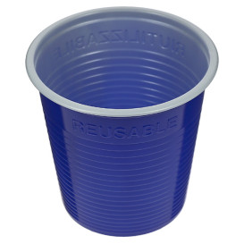 Reusable Economy Shot PS Bicolour Blue 230ml (420 Units)