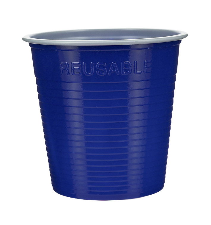Reusable Economy Shot PS Bicolour Blue 230ml (30 Units) Reusable Economy Shot PS Bicolour Blue 230ml (30 Units)