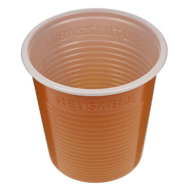 Reusable Economy Shot PS Bicolour Orange 230ml (420 Units)