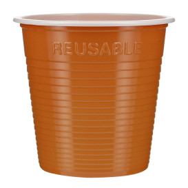 Reusable Economy Shot PS Bicolour Orange 230ml (30 Units) 