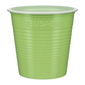 Reusable Economy Shot PS Bicolour Yellow Green 230ml (420 Units)